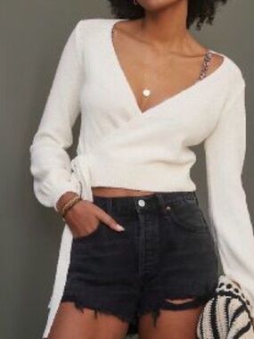 Agolde Parker distressed jeans shorts SIZE 22